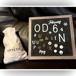 Arteza Gray Felt Letter Board Set, 10” x 10”